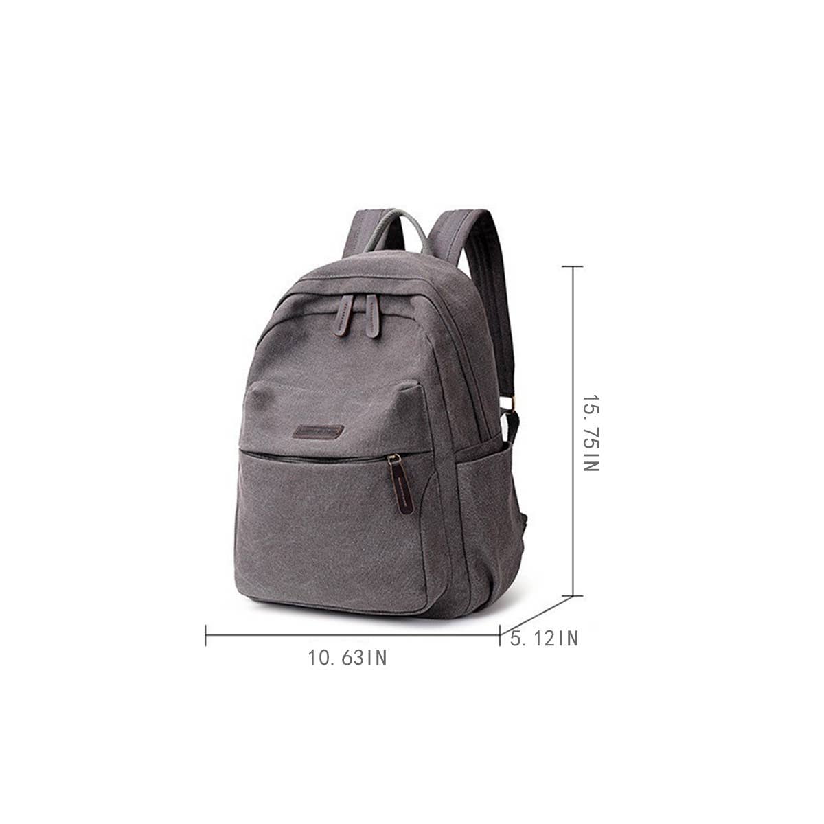 BACK TO SCHOOL CANVAS BACKPACK LAPTOP COMPARTMENT_CWAB2209