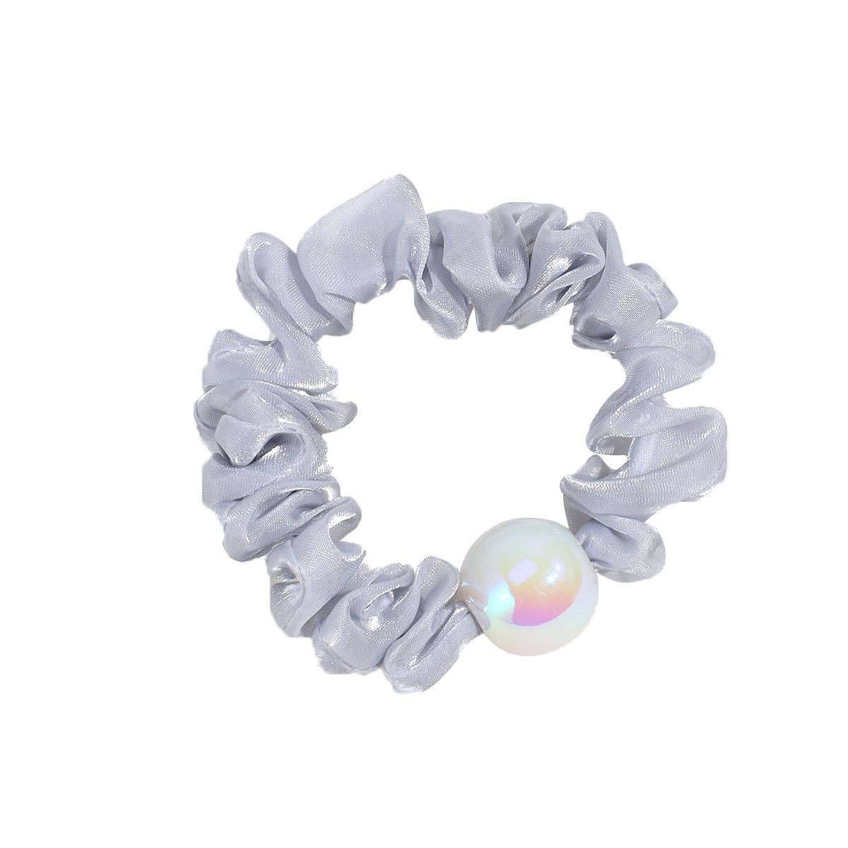 PEARL HIGH ELASTIC PLEATED SOLID COLOR HAIR ROPE_CWAHA2321