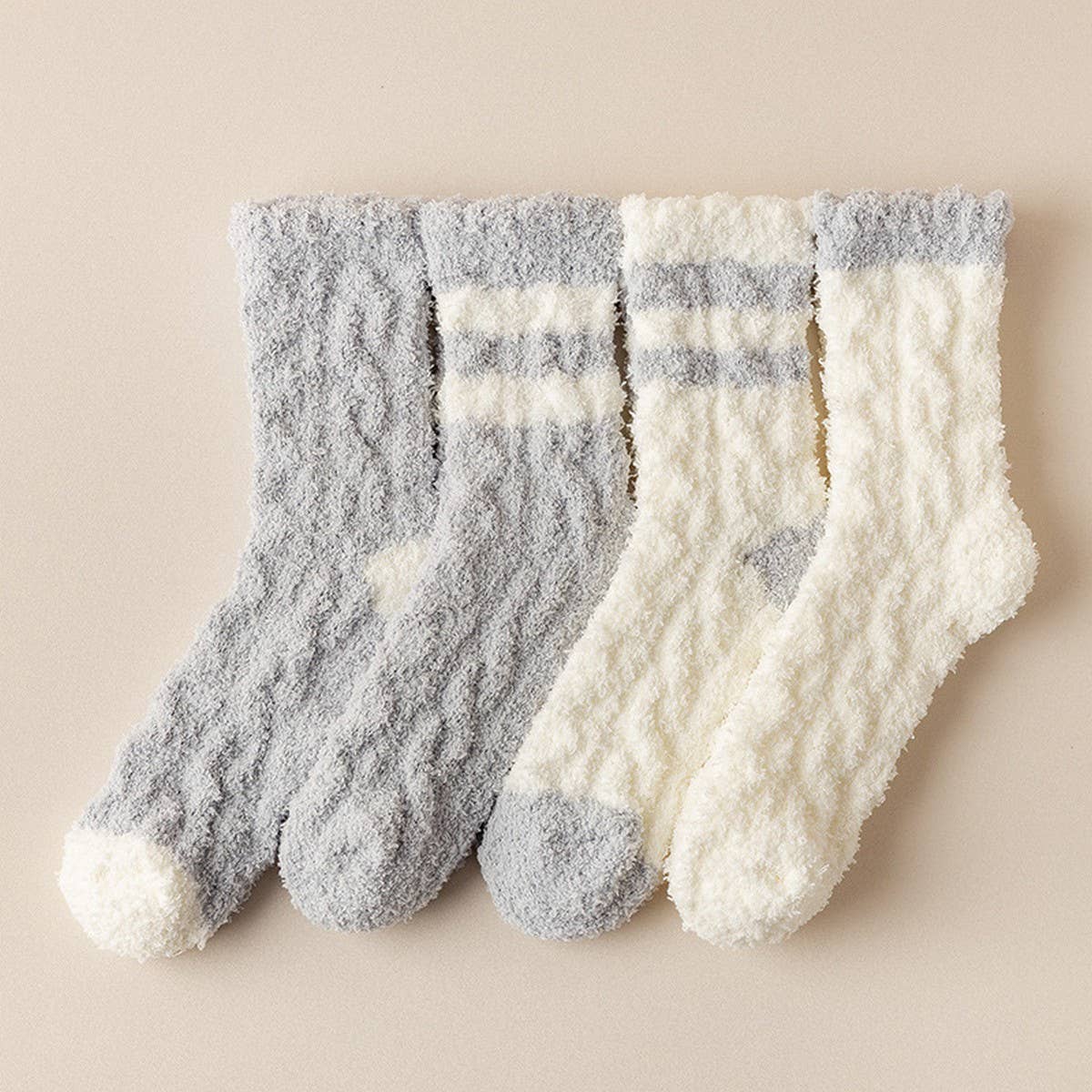 Women'S Thick Warm Coral Fleece Mid-Tube Socks_Cwms1124