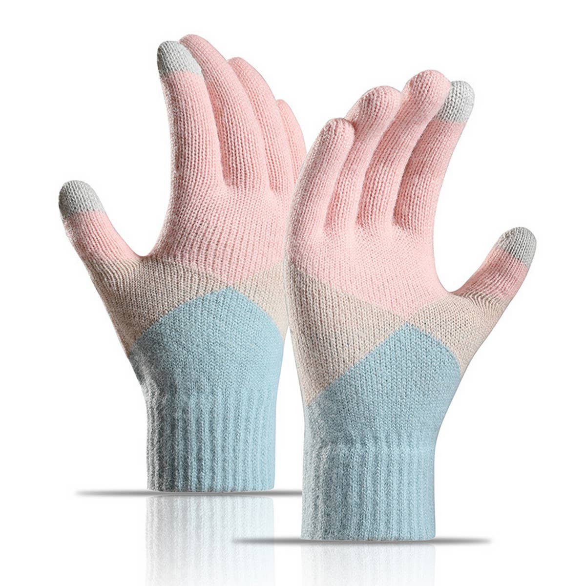 SIMPLE TOUCH SCREEN WARM KNITTED GLOVES_CWAG0032