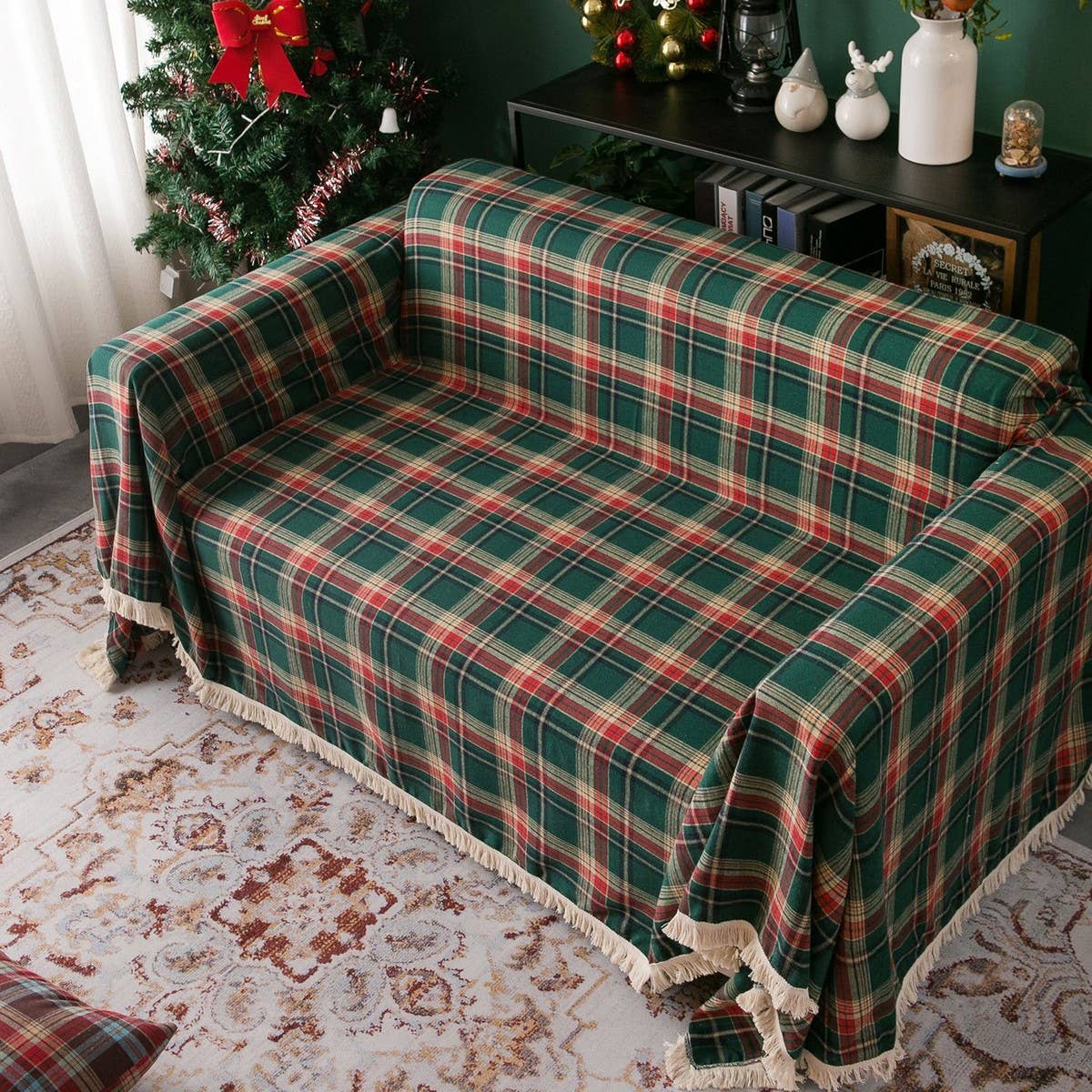 CHRISTMAS RETRO MULTIFUNCTIONAL SOFA THROW_CWMM1649