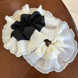 DOUBLE LAYER WIDE PLEATS COLORA HAIRSCRUNCHIES_CWAHA2810