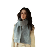 Wool Blend Knit Scarf Dual-Sided Winter Wrap_Cwasc2352