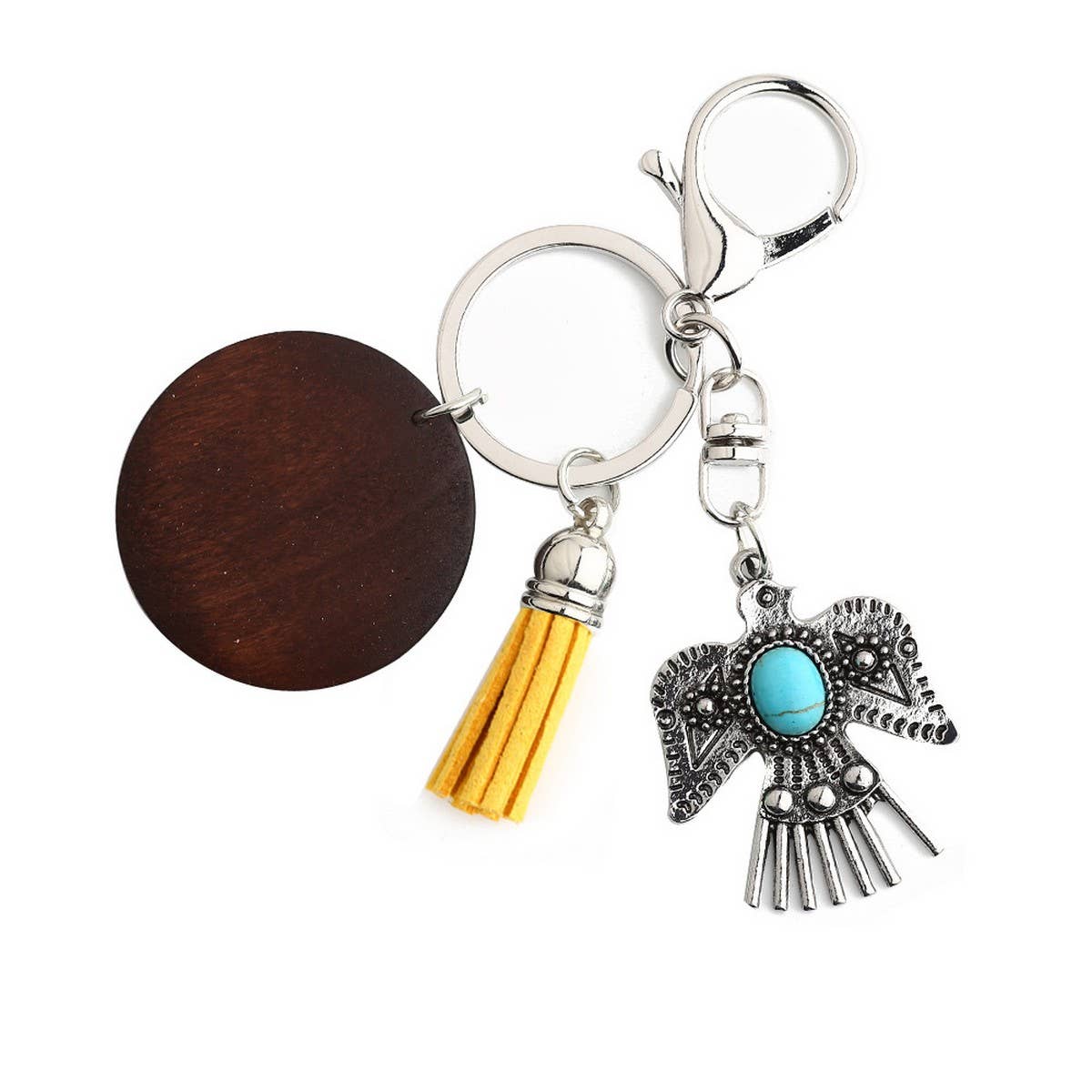 BOHO WESTERN EAGLE KEYCHAIN WITH ALLOY PENDANT_CWAB5086