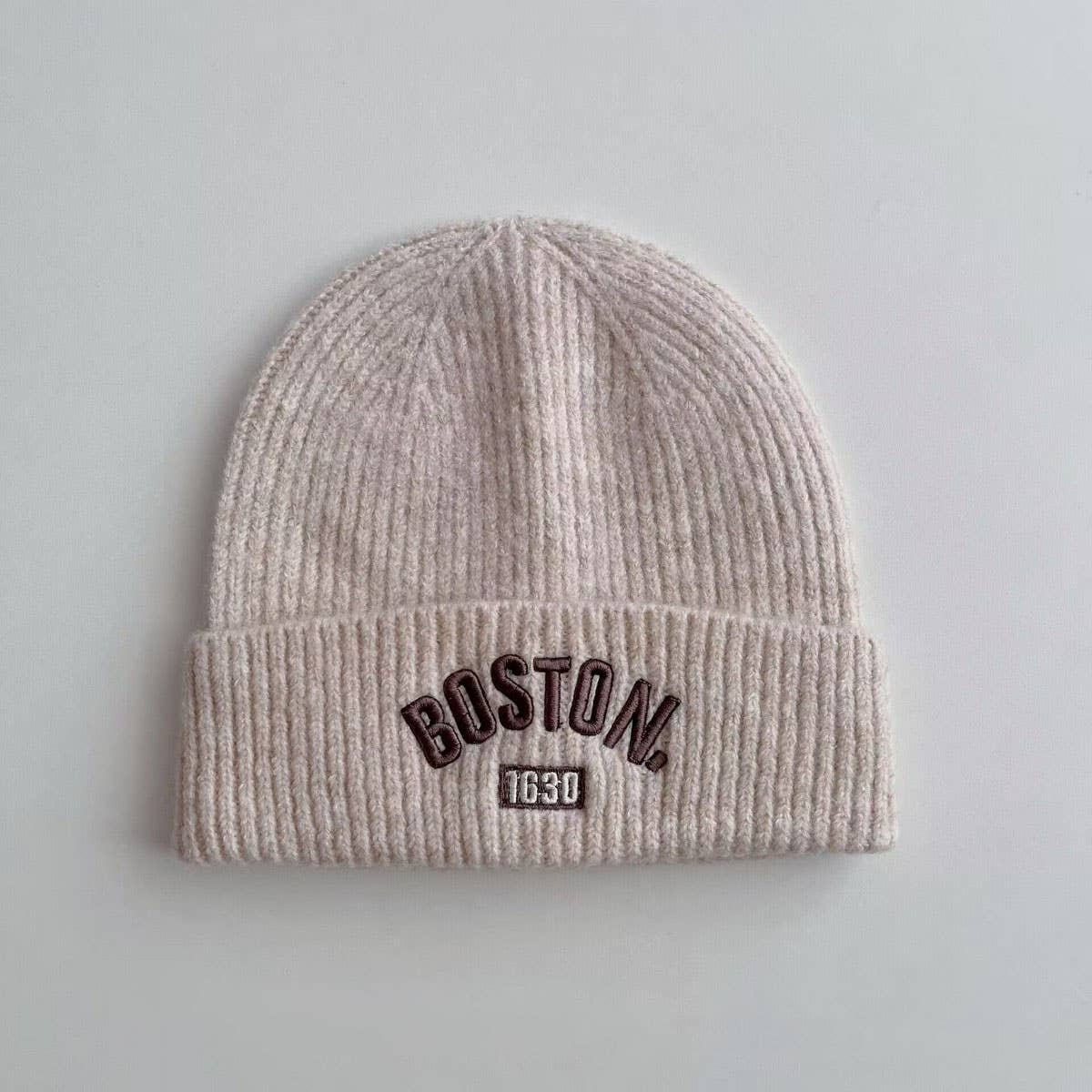 Winter Childrens Embroidered Letter Knitted Hat_Cwah2931