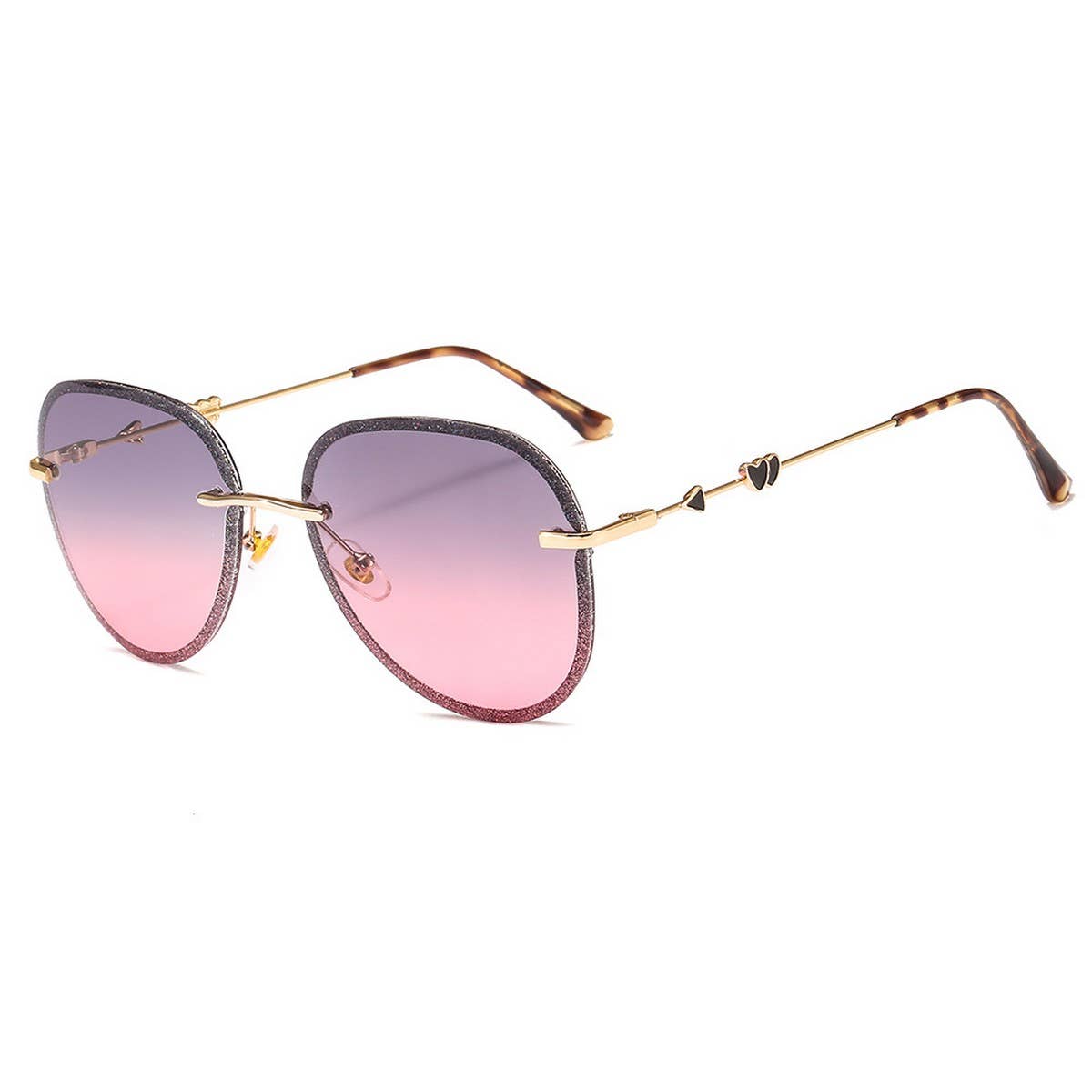 Trendy Frameless Metal Heart Cupid Sunglasses_Cwasg1186