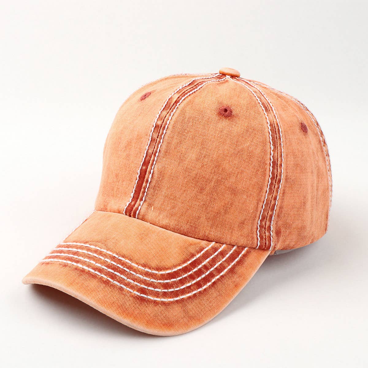 SPRING COTTON COLOR BLOCK BASEBALL CAP CWAH1144