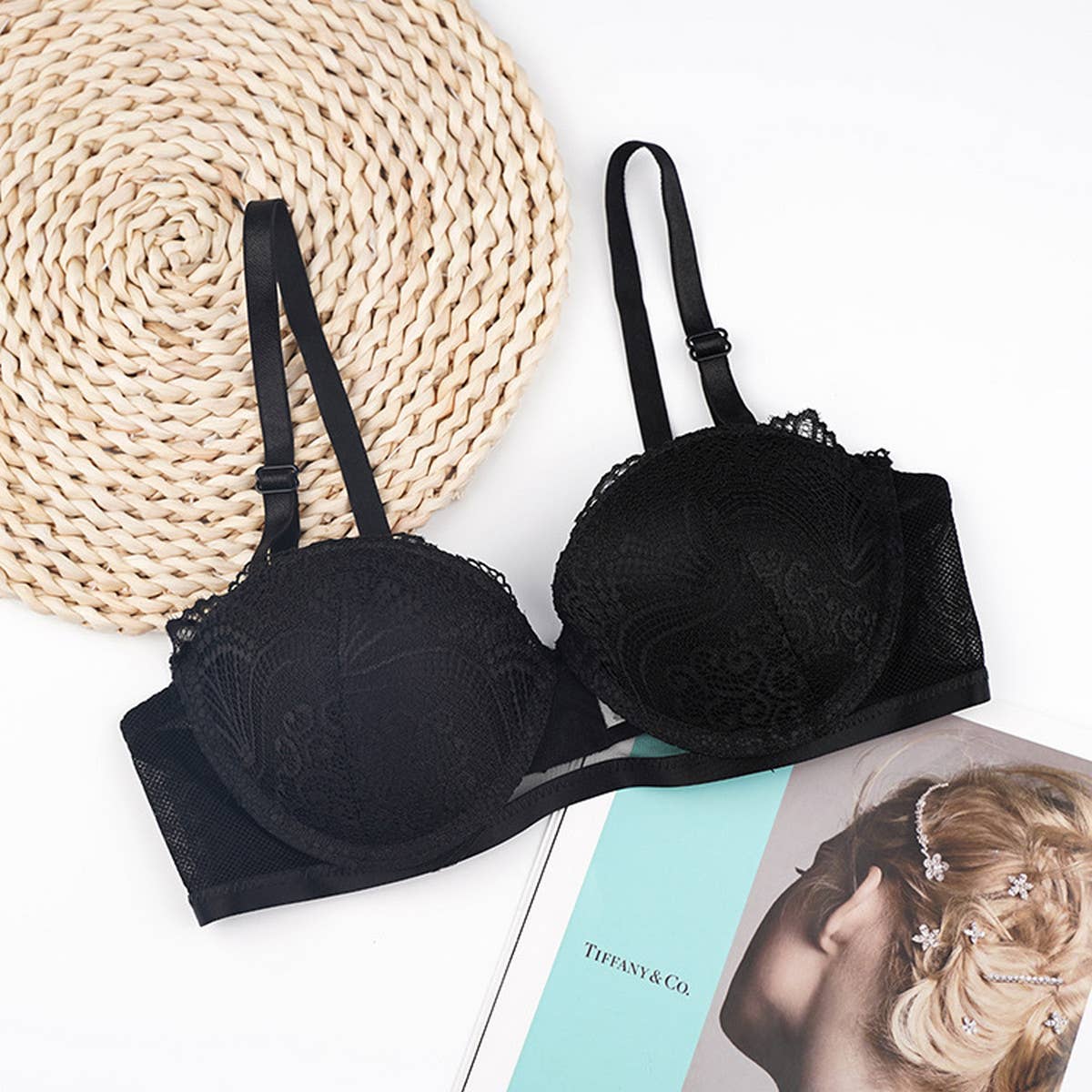 Women Fashion Sexy Lace Adjustable Bra_Cwmu0153