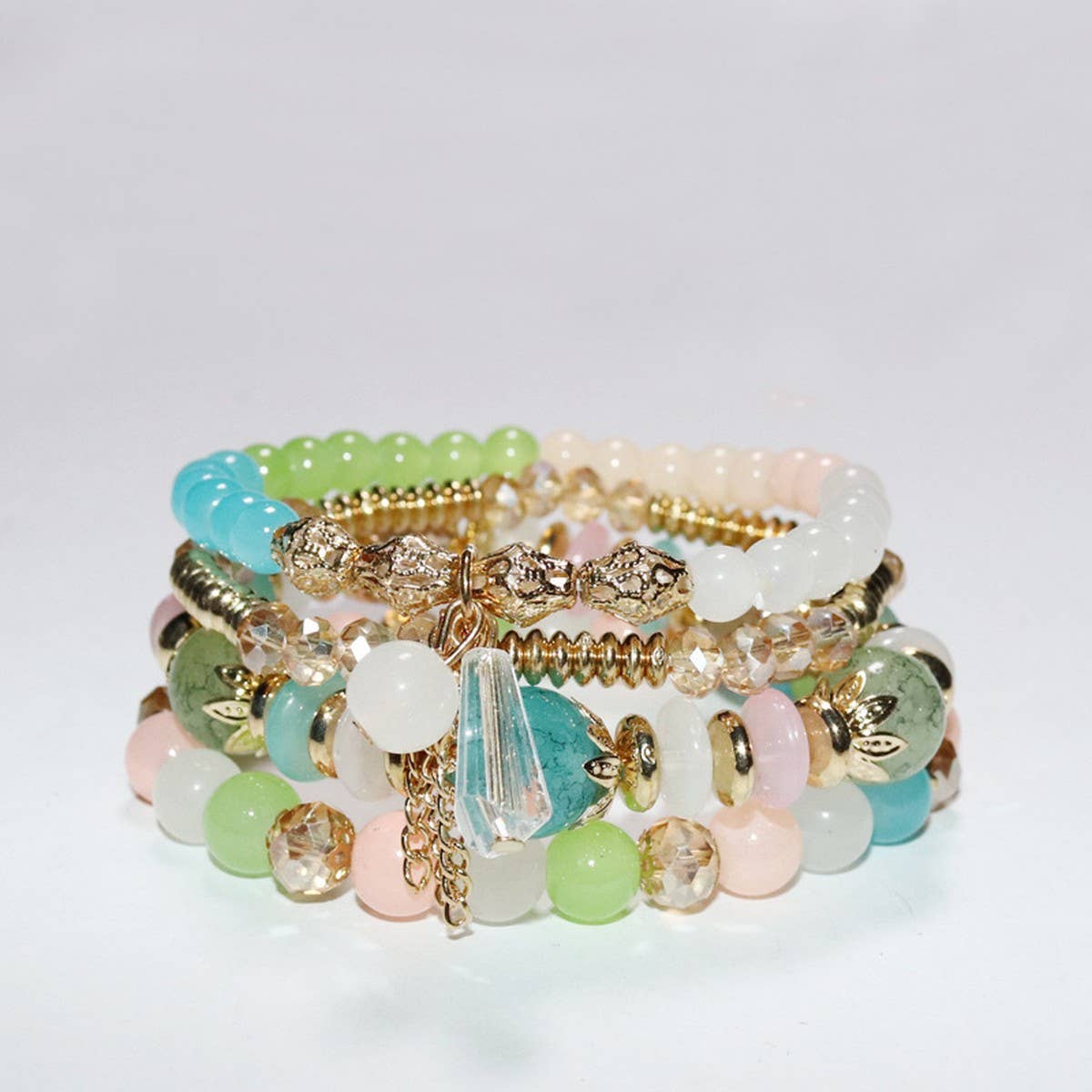 MULTI LAYERED CRYSTAL BRACELET EXOTIC SET_CWAJE1250