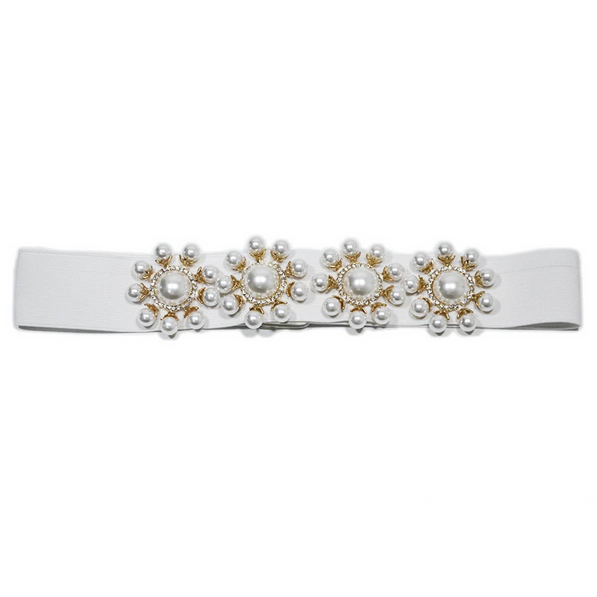 Women'S Pearl-Embellished Elastic Waistband_Cwabe0511