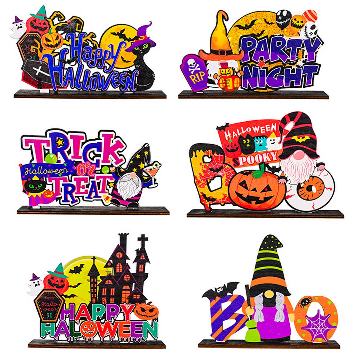 HALLOWEEN WOODEN DECORATIONS FOR HOME_CWMM1770