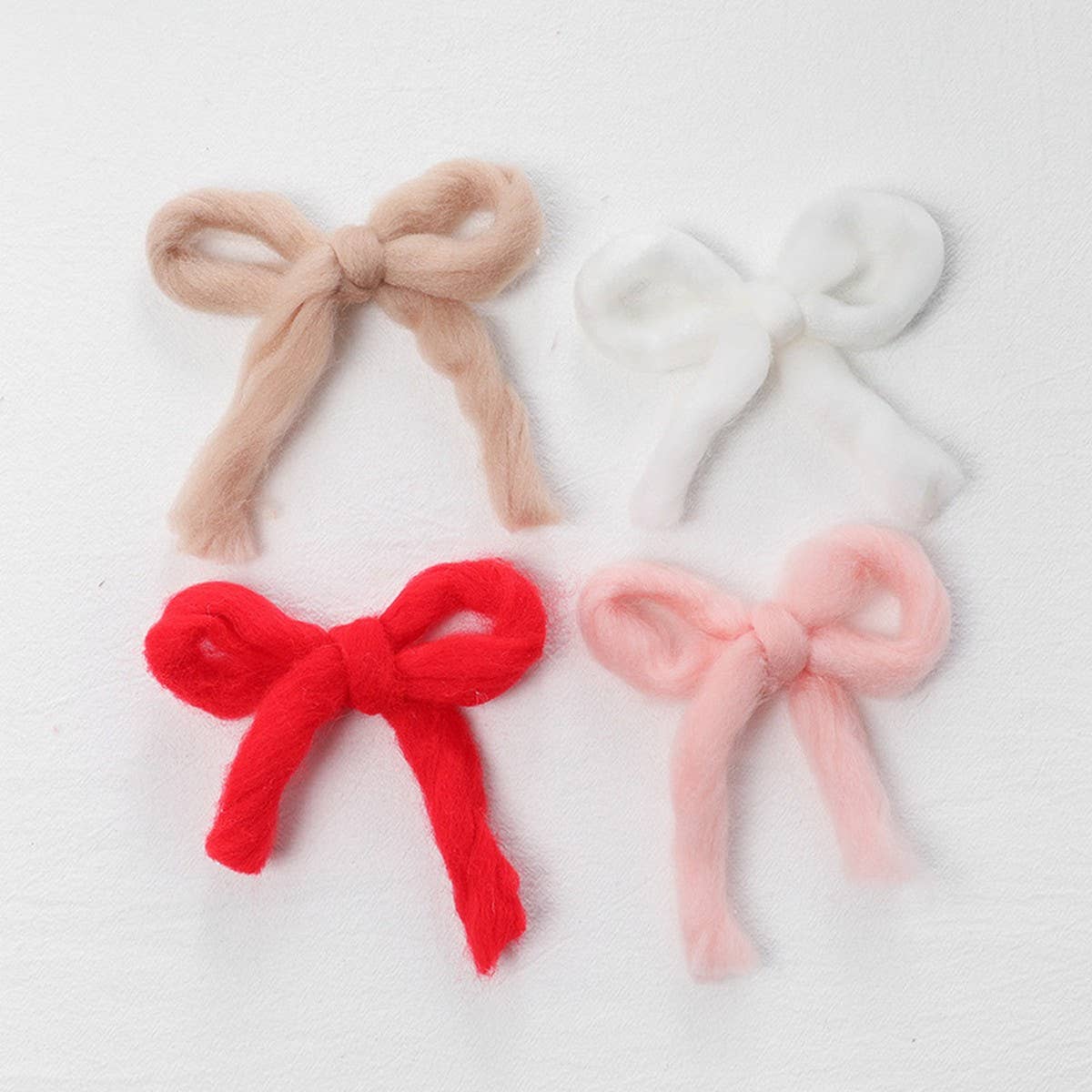 FELT PLUSH BOW RIBBON CHRISTMAS TREE HANGING DECOR_CWMM9795