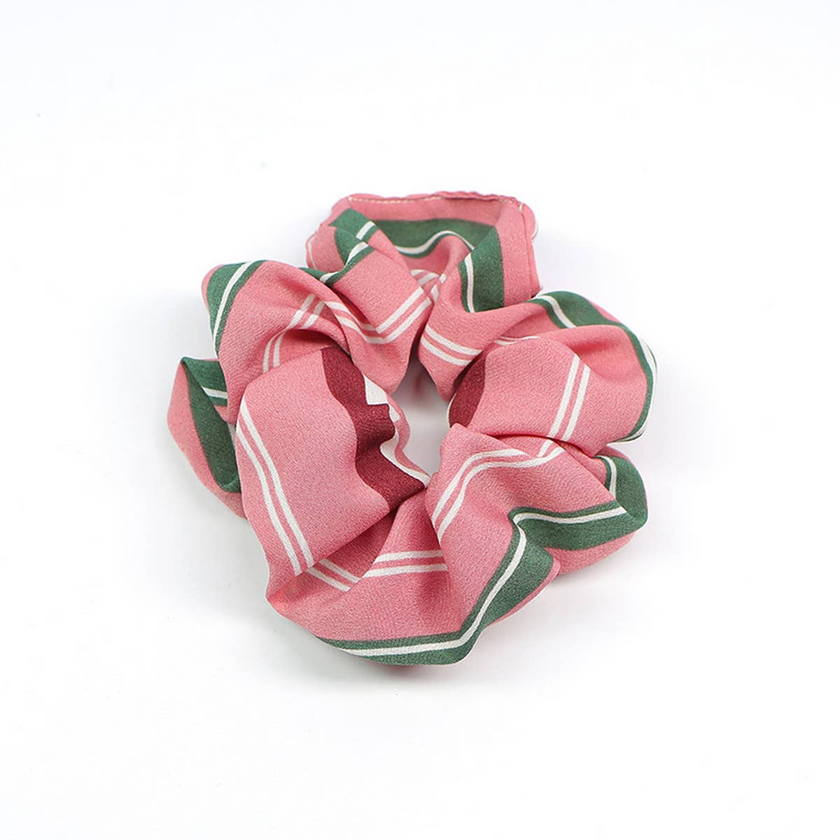 PRINTED FRESH STRIPED HAIR TIE_CWAHA1069