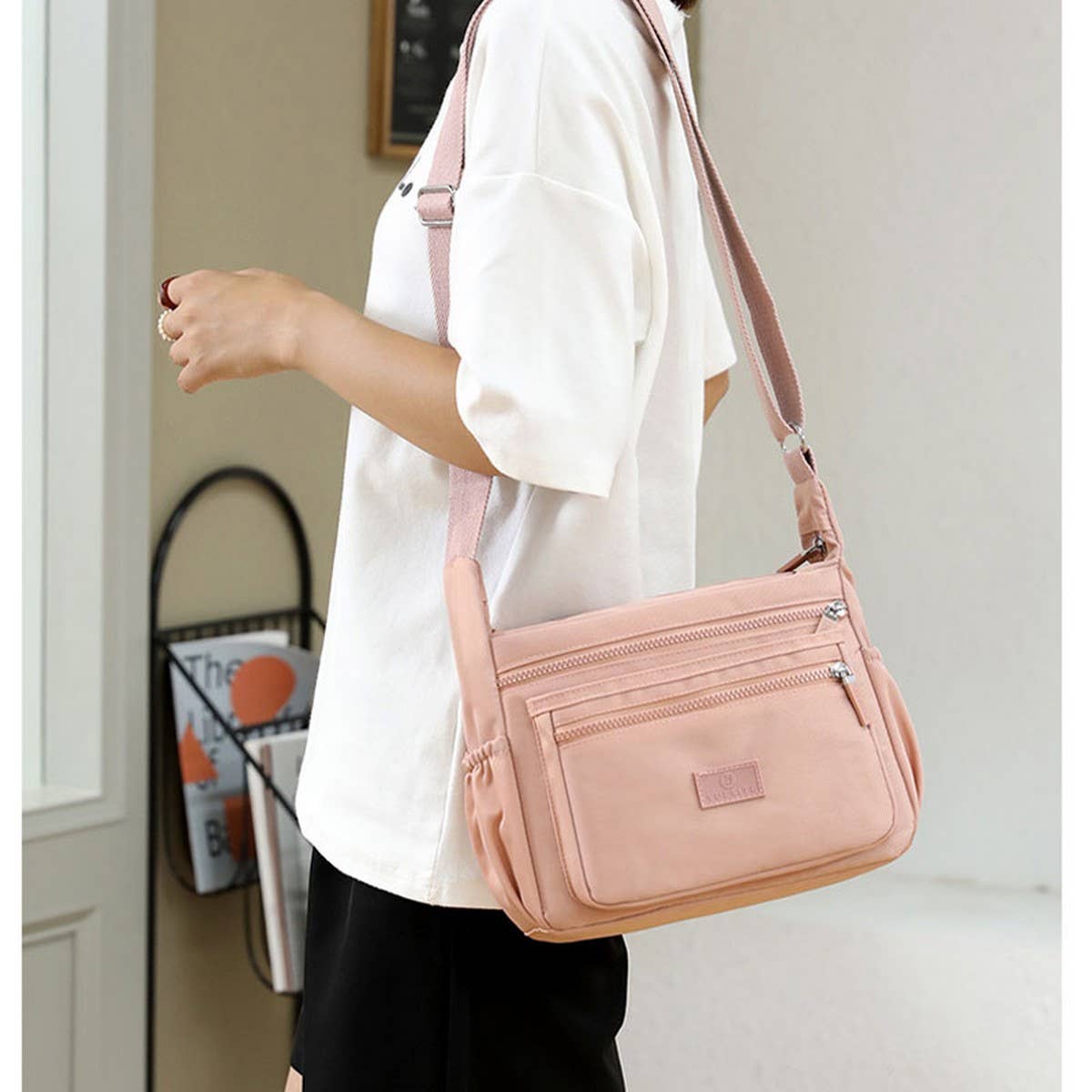 NYLON CANVAS BAG SIMPLE SHOULDER MESSENGER BAG_CWASC1773