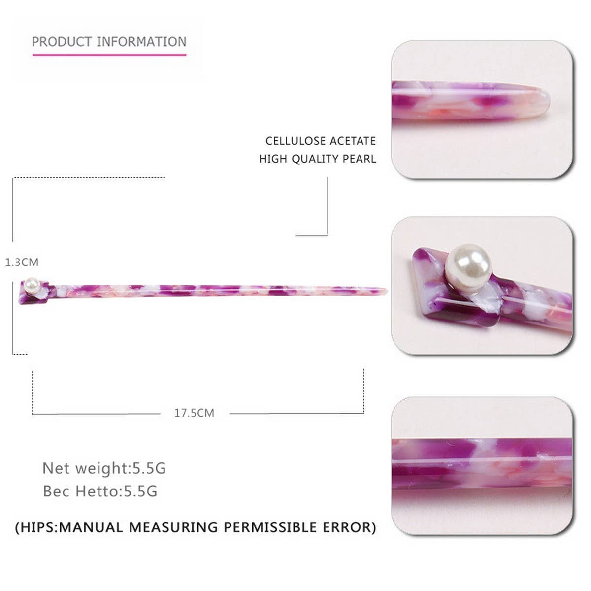 ACETATE HAIRPIN WITH A STRAIGHT HAIRPIN_CWAHA4229