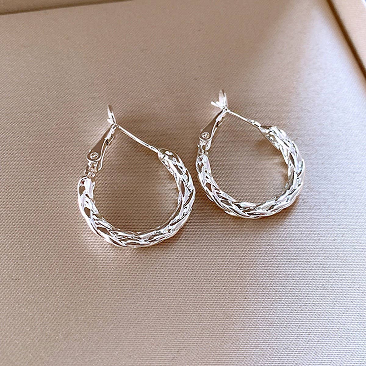 EXAGGERATED ROUND TWISTED TEMPERAMENT EARRINGS_CWAJE2470