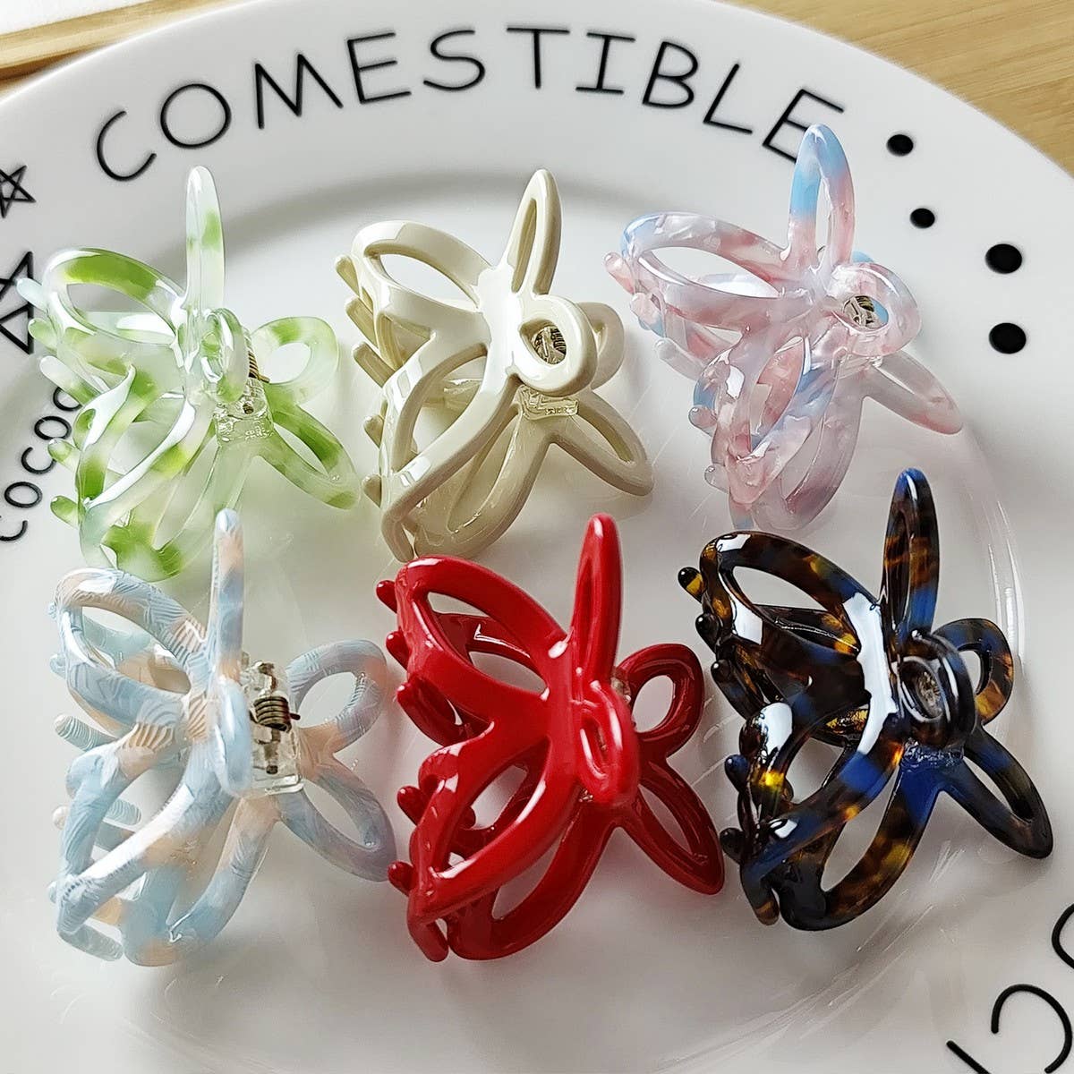 Elegant High-End Acetate Bow Hairpin_Cwaha07239