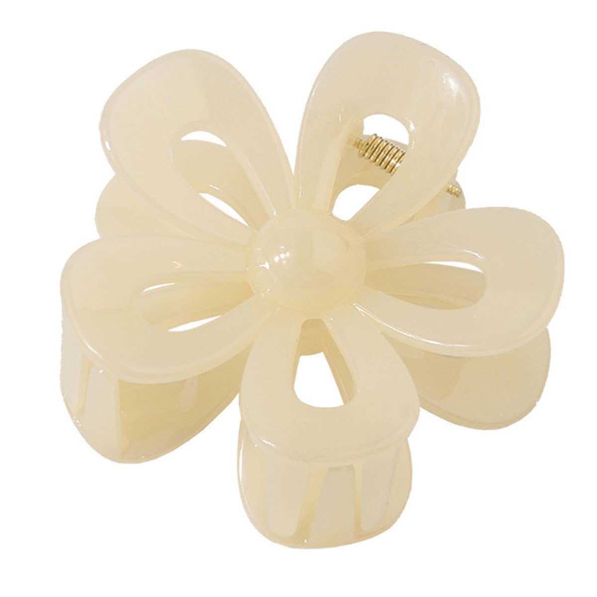 Matte Acrylic Flower Hair Claw Clip For Women_Cwaha07298