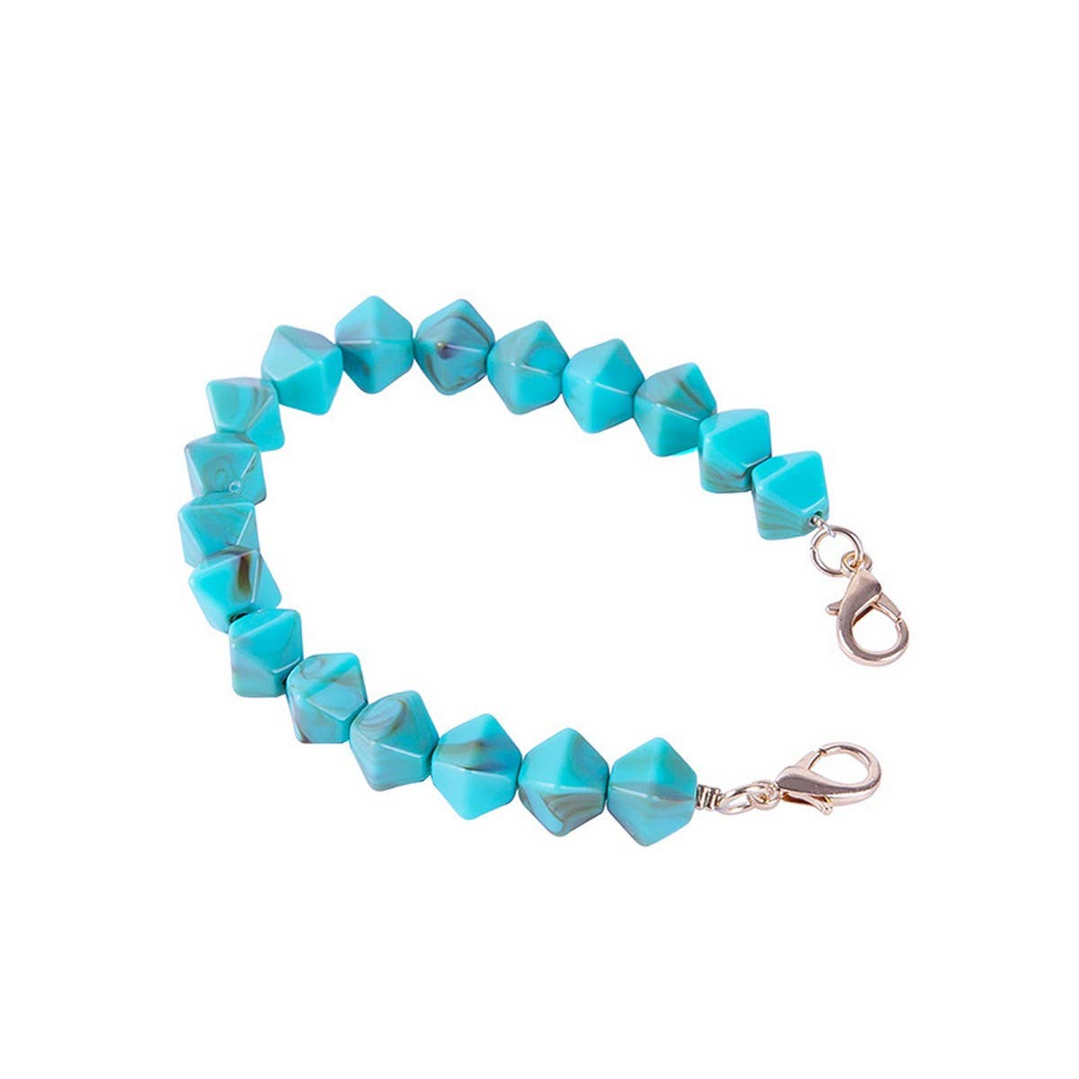 COLORFUL ACRYLIC IRREGULAR BEAD BAG CHAIN 11 81IN_CWMM5115