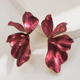 Baroque Petal Layered Earrings Vintage Style_Cwaje05873