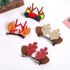 Cwaha0409_Christmas Kids Resin Hair Clips