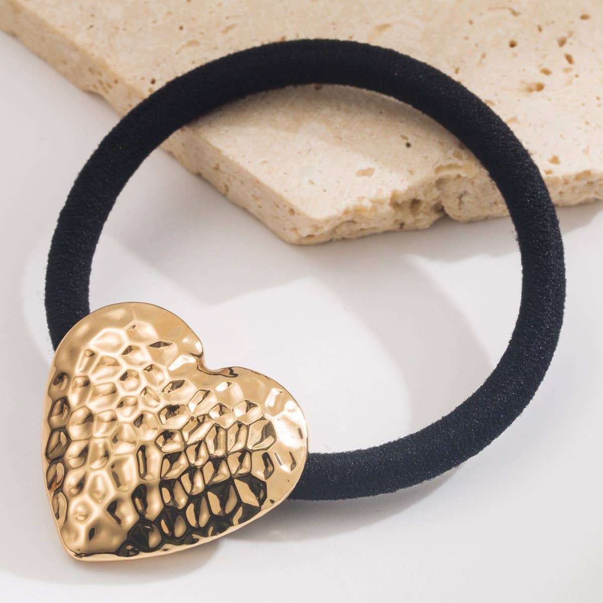 SWEETHEART METALLIC ELASTIC HAIR TIE_CWAHA6230