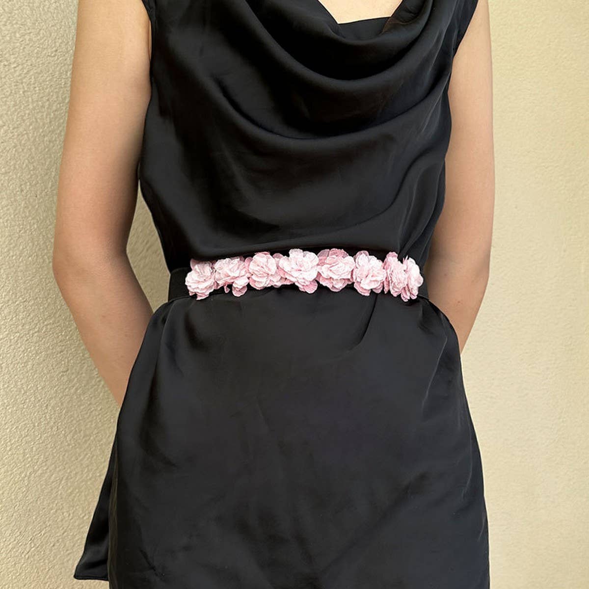 FLORAL ELASTIC WAIST BELT STYLISH CINCHER_CWMM6421