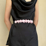 FLORAL ELASTIC WAIST BELT STYLISH CINCHER_CWMM6421