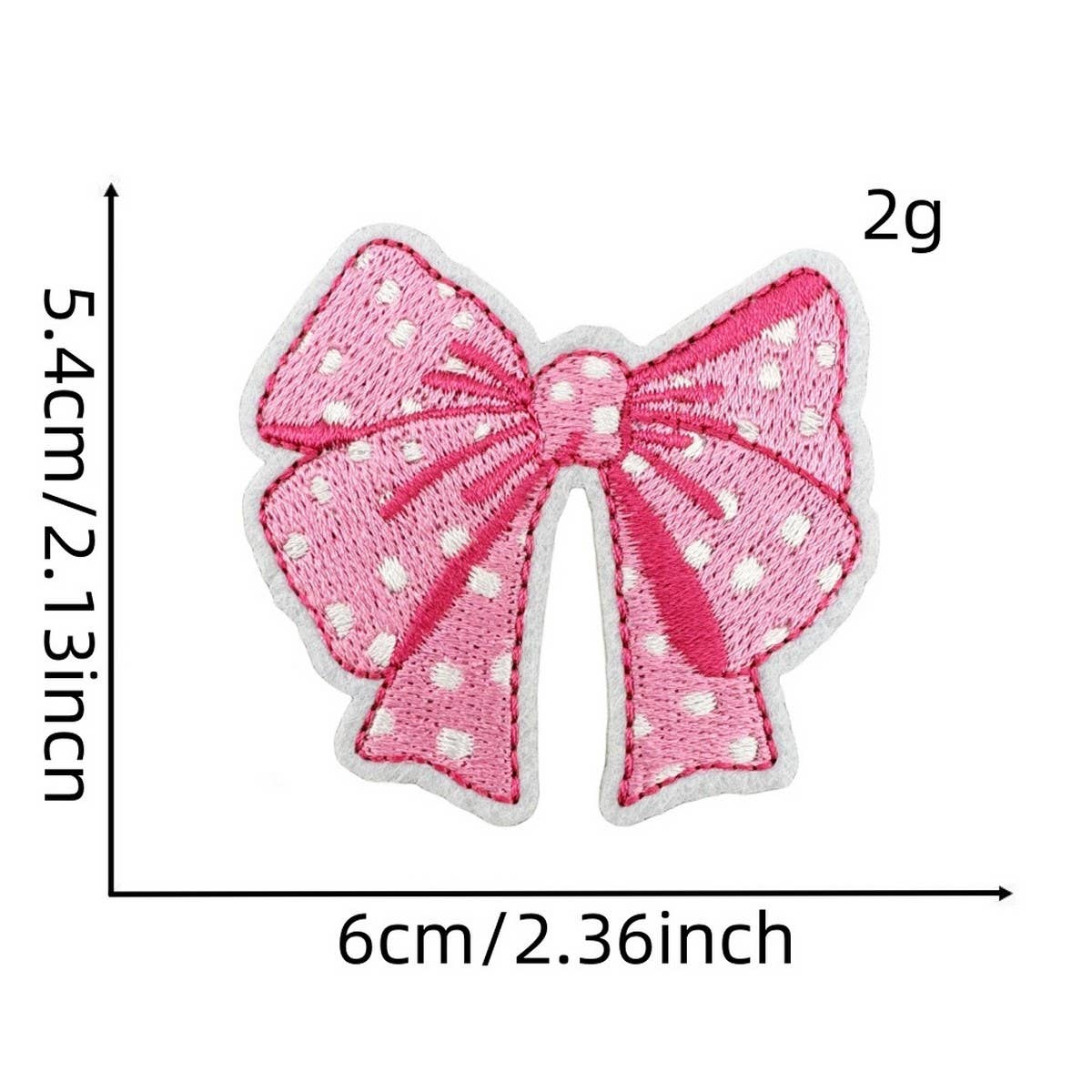 NEW PINK BOW SERIES EMBROIDERED PATCHES_CWMM4019