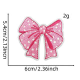 NEW PINK BOW SERIES EMBROIDERED PATCHES_CWMM4019