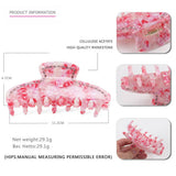 ACETATE DIAMOND CLIP HAIRPIN SHARK CLIP_CWAHA4253