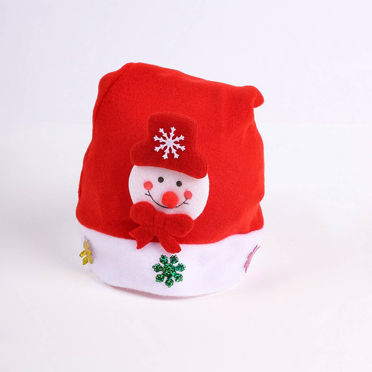 CHILDREN ADULT CHRISTMAS GIFT BRUSHED SANTA HAT_CWAH2316