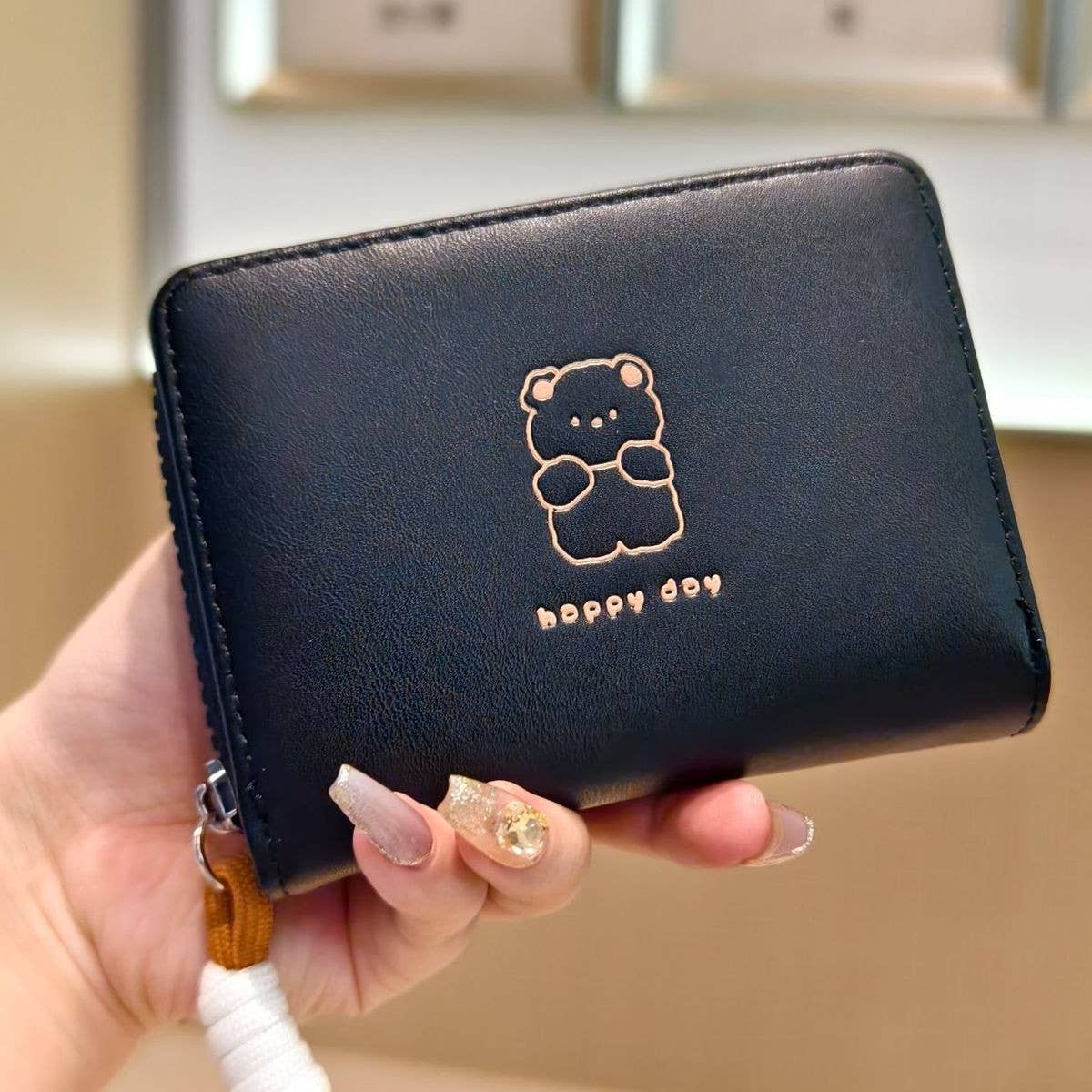 New Cute Cartoon Bear 2-Fold Wallet_Cwab06272