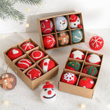 Wool Felt Snowflake Balls Xmas Tree Decor Set_Cwmm9784