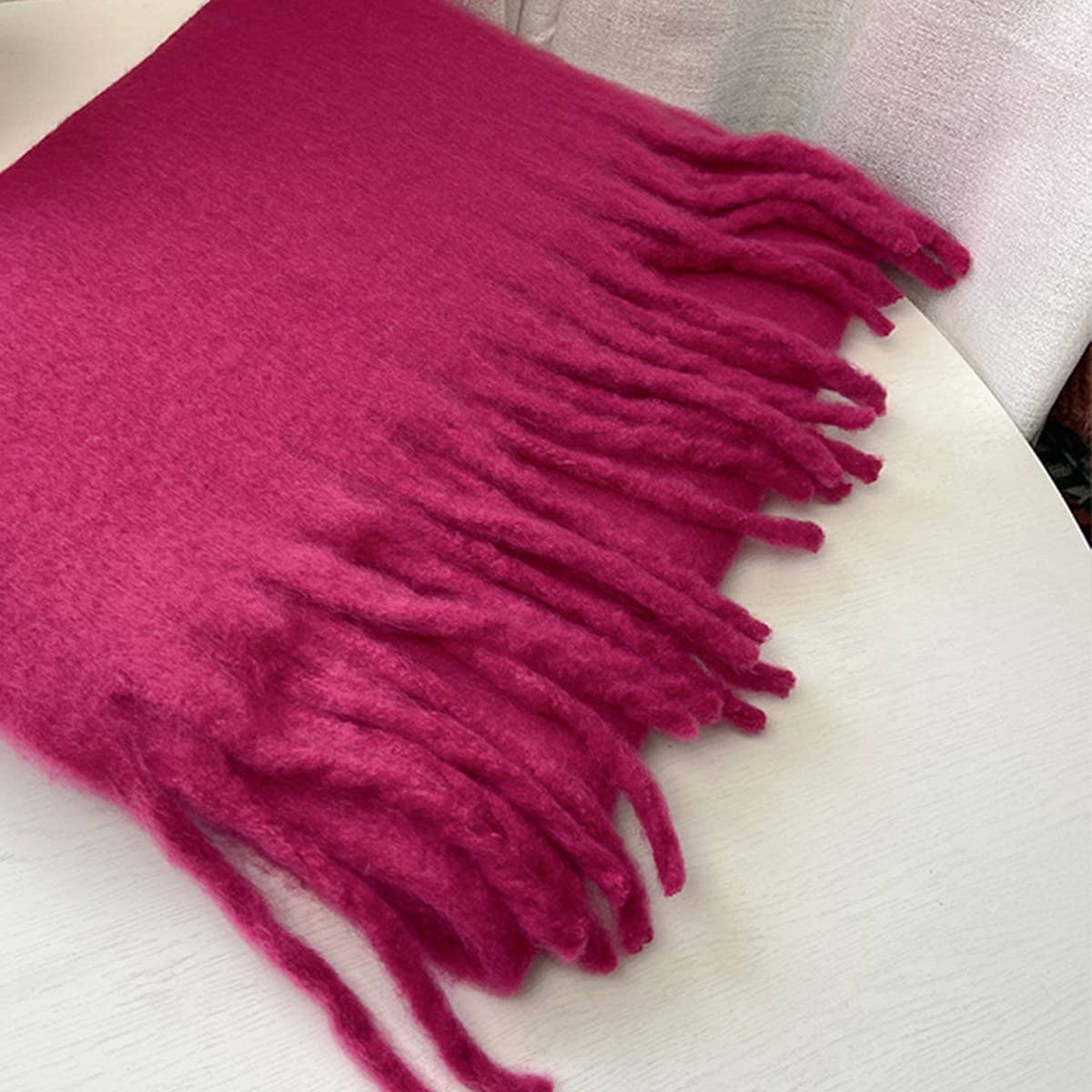 SOFT MOHAIR FEEL SCARF COZY WINTER WRAP_CWASC0323