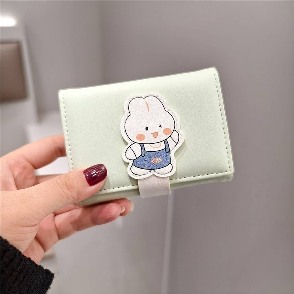 CARTOON CUTE RABBIT MINI SHORT WALLET_CWAB2557