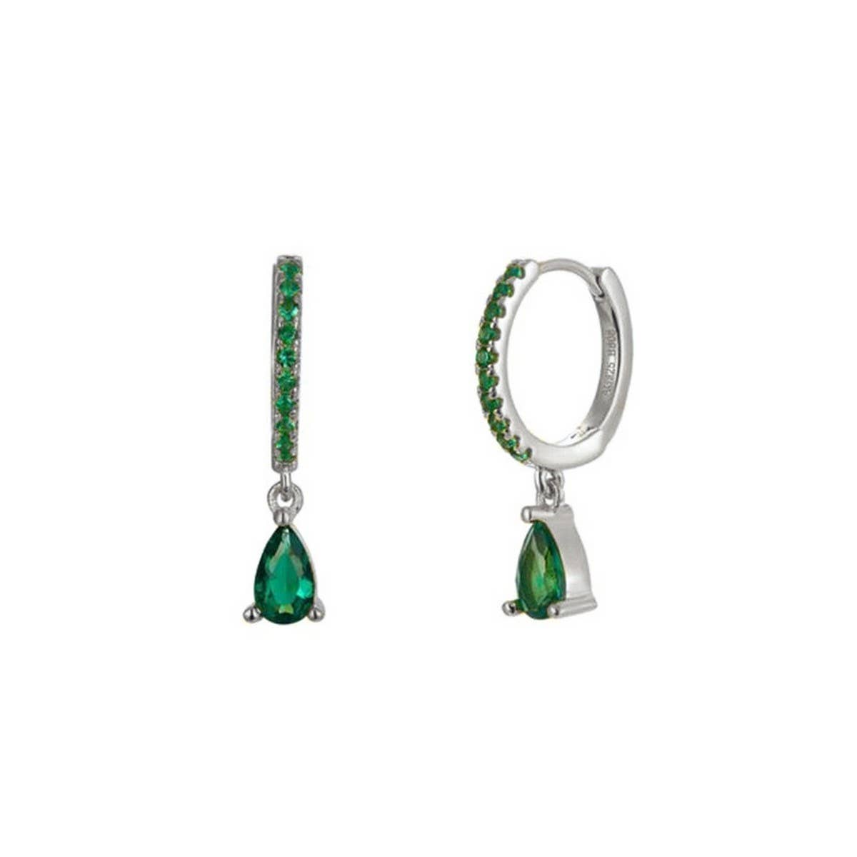 LIGHT LUXURY TEARDROP DIAMOND FRENCH EARRINGS_CWAJE1718