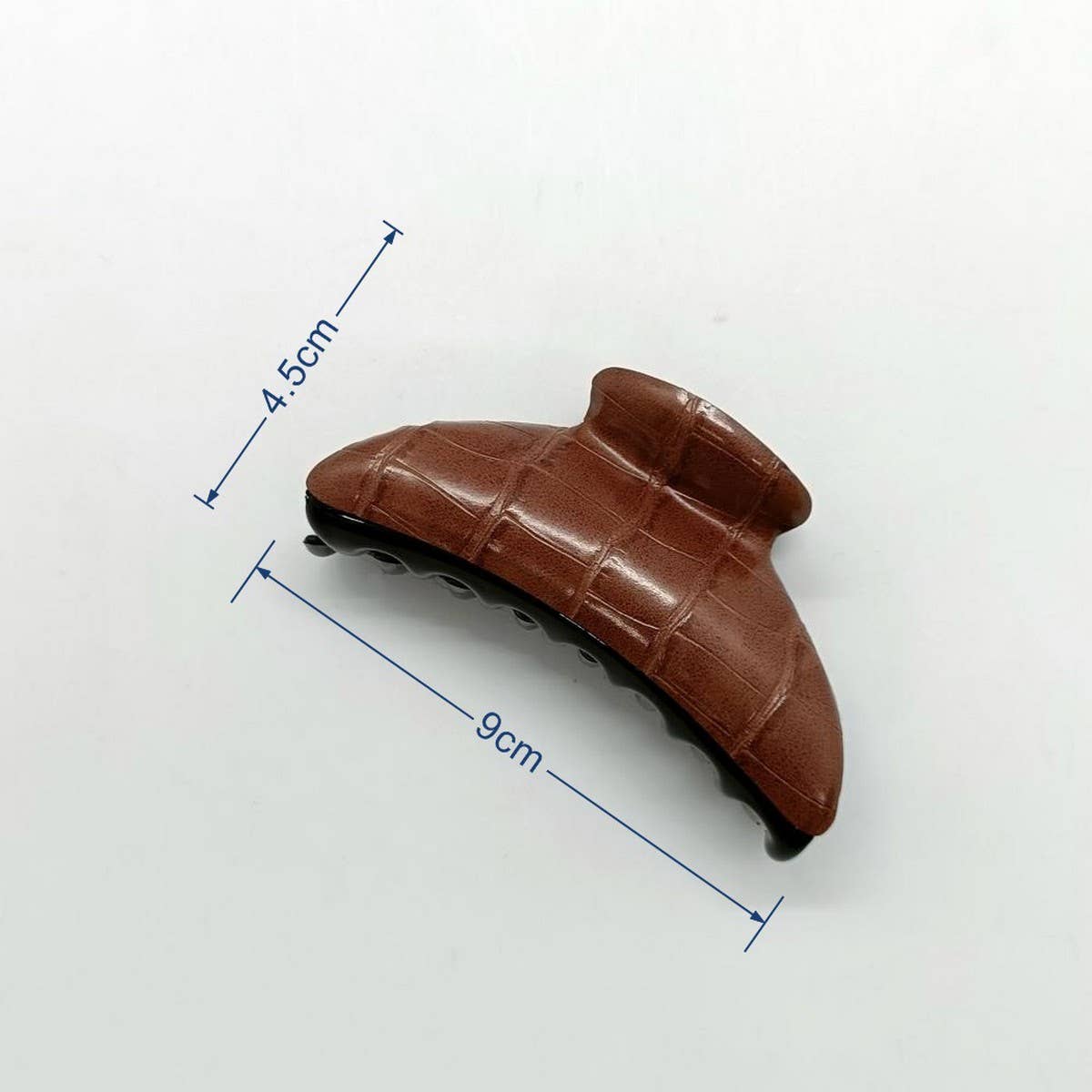 Vintage-Style Croc Pu Hair Claw For Ponytail