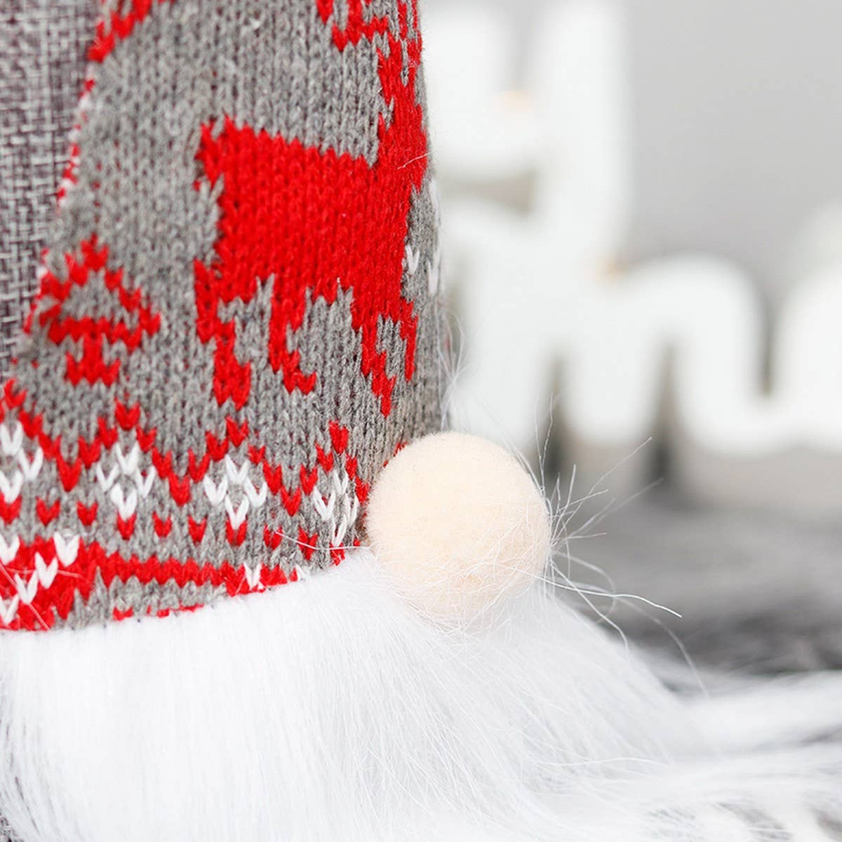 RUDOLPH 3D SANTA WINE BOTTLE BAG WITH BEARD_CWAJE05397