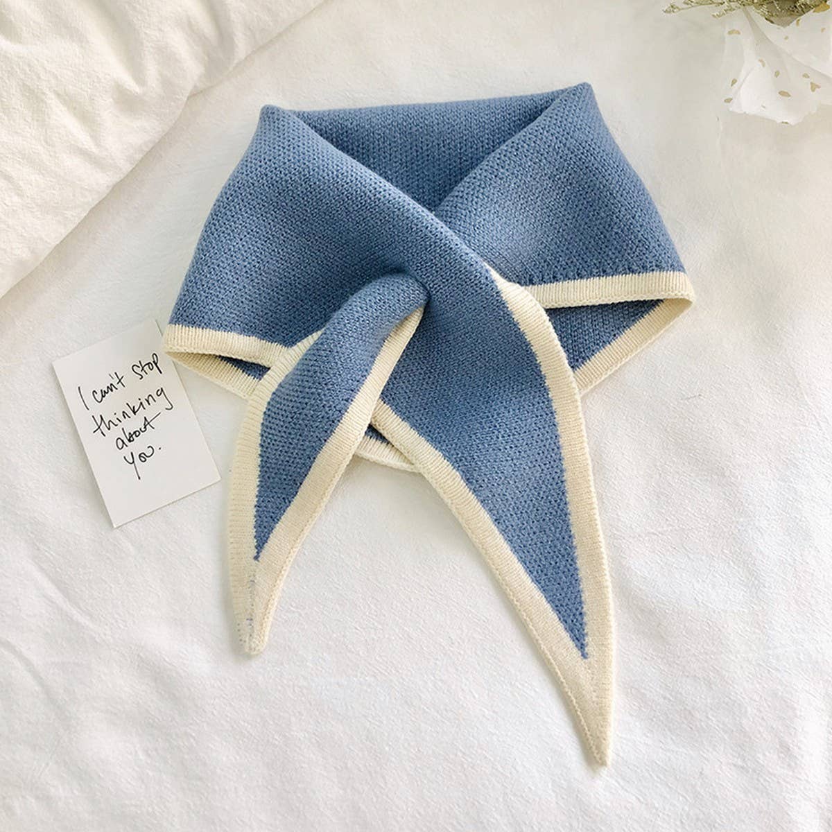 KNIT TRIANGLE SCARF FOR WOMEN S WINTER NECK WRAP_CWASC1978