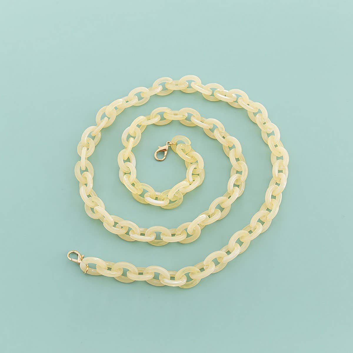 47 OVAL 0 67 0 98 ACRYLIC CHAIN BAG STRAP_CWMM5099