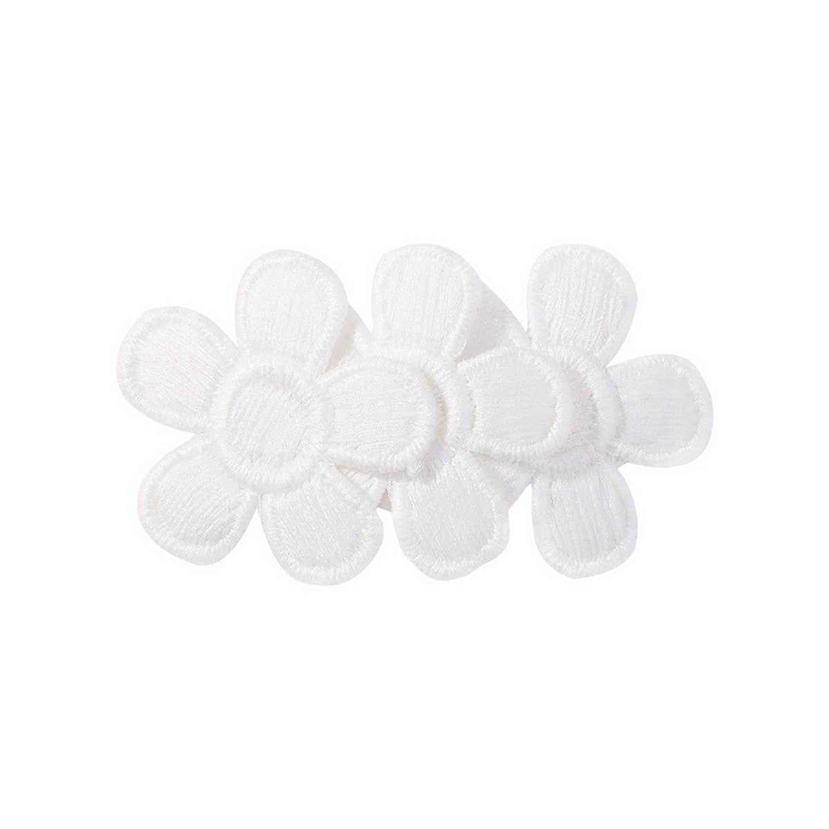 CHILDRENS PETAL FLOWER BLACK AND WHITE HAIRPIN_CWAHA2346