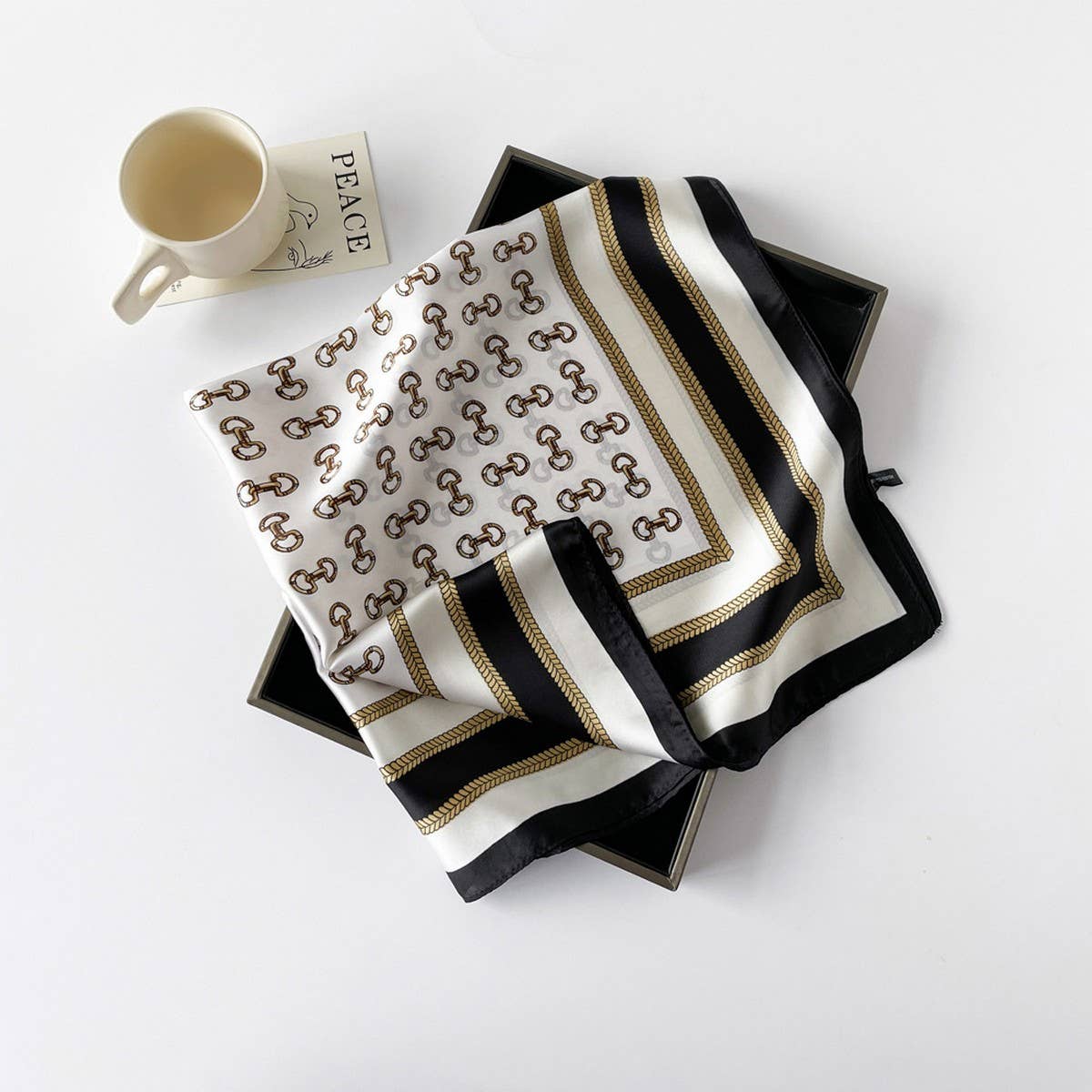 SATIN SCARF SIMPLE PREMIUM LIGHTWEIGHT SQUARE_CWASC0815