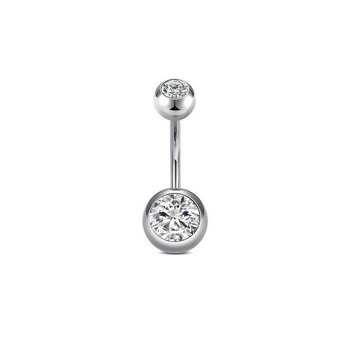 BUTTERFLY CZ BELLY BUTTON RING BODY PIERCING_CWMM9178
