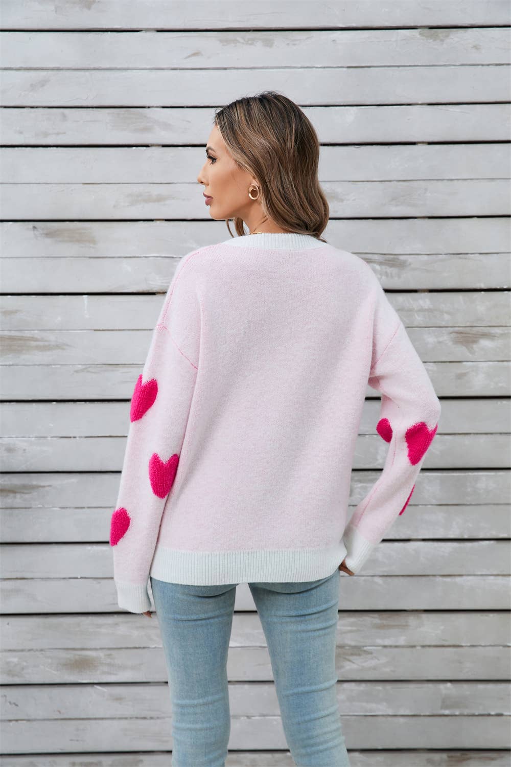 Valentines Day Love Long-Sleeved Knit Sweater