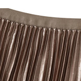 REVERSIBLE RHINESTONE HIGH END MESH PLEATED SKIRT_CWBMS0312