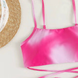 Tie-Dye Bikini Set 3 Piece With Mesh Skirt_Cwmw0143