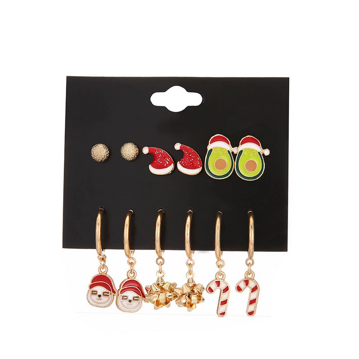 CUTE CHRISTMAS ALLOY EARRINGS SET FOR WOMEN_CWMM2631