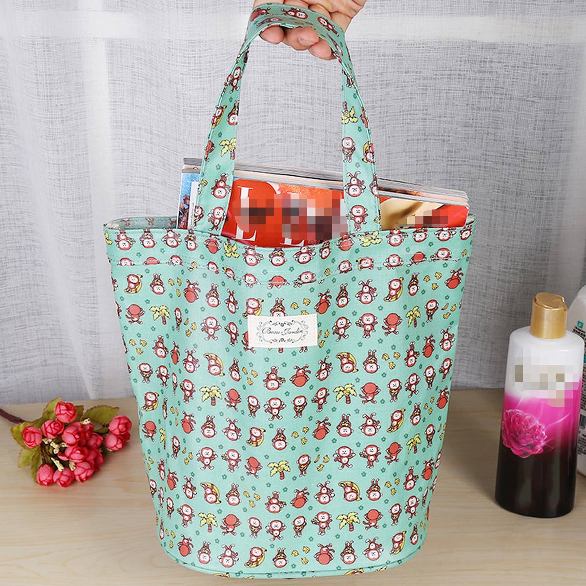 New Canvas Cosmetics Cartoon Storage Handbag_Cuab0201