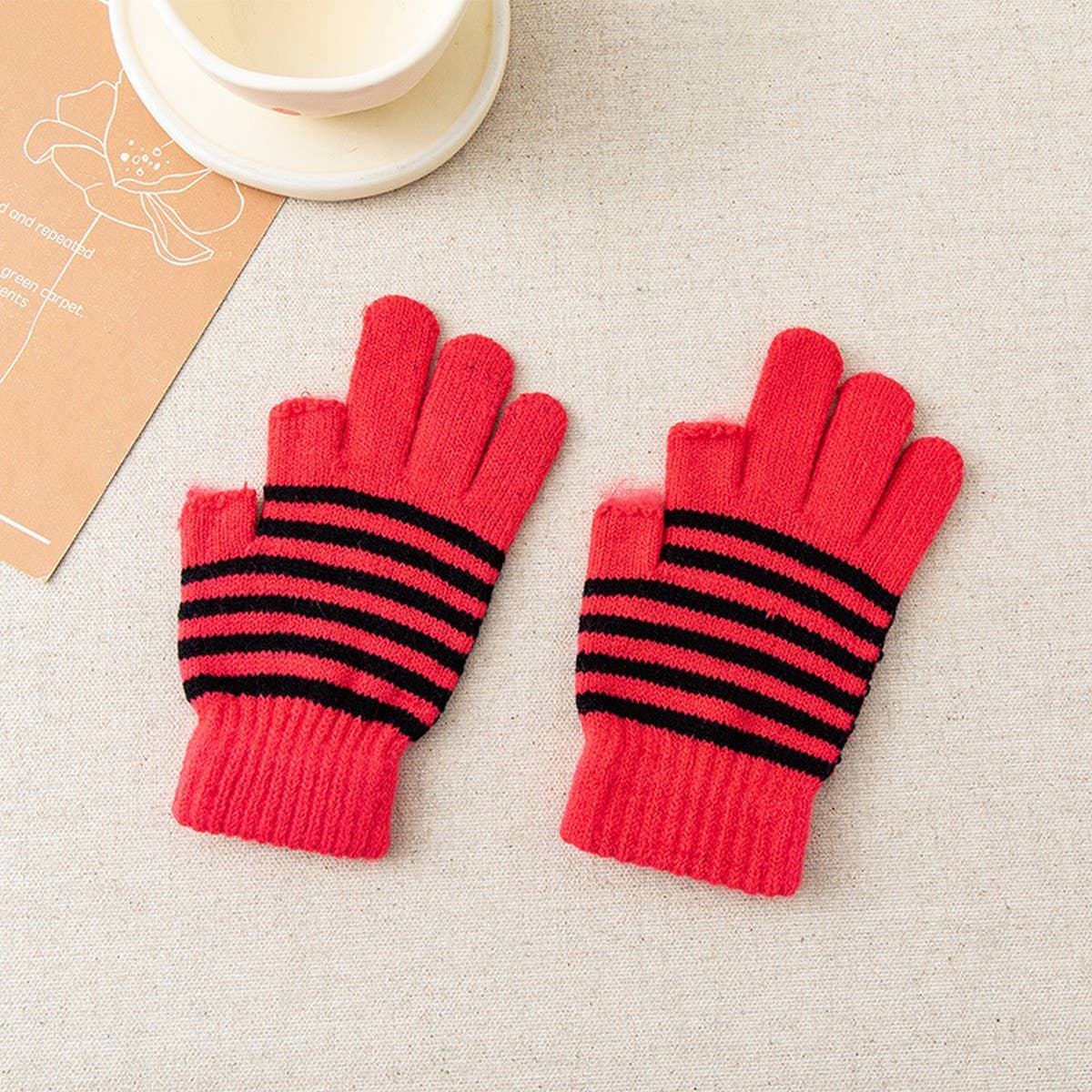Winter Velvet Warm Knitted Touch Screen Gloves_Cwag0195